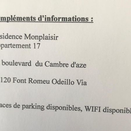 Monplaisir Lägenhet Font-Romeu-Odeillo-Via Exteriör bild